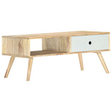 ZNTS Coffee Table 90x50x40 cm Solid Mango Wood 286482