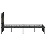 Bed Frame without Mattress Sonoma Oak 140x190 cm Engineered Wood 4106792
