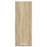 Hanging Cabinet with Door Sonoma Oak and White 30 x 31 x 80 cm 884246