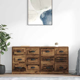 Sideboards 2 pcs Old Wood 70 x 35.5 x 67.5 cm Engineered Wood 3402665