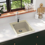 Granite Kitchen Sink Single Basin Beige 144850