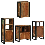 Bathroom Furniture Set 4 pcs Multicolour Solid Reclaimed Wood 3305695