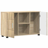 Sideboard with Shelf FLORIN Sonoma Oak 88.5 x 30.5 x 55.5 cm 880293