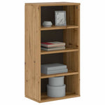 ZNTS Side Cabinet ODDA 40x24x79 cm Solid Wood Pine 4103601