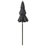 3-Tier Garden Parasol with Aluminium Pole Anthracite 2 m 313854