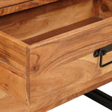 Sideboard with Drawer Brown 66 x 33 x 70 cm Solid Acacia Wood 4016720