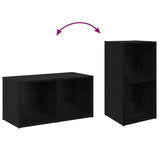TV Cabinet Set 2 pcs Black Oak 37 x 35 x 72 cm Engineered Wood 3393520
