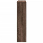 ZNTS Radiator Cover Brown Oak 149x20x82 cm Engineered Wood 852705