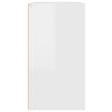 Cosmetic Cabinet High Gloss White 80x40x75 cm Engineered Wood 808843