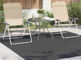 Area Rugs Square PALMERAS Anthracite 120 x 120 cm Polyester 42022668
