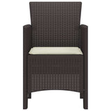 Garden Chair 4 pcs Brown 53 x 49 x 85 cm Polypropylene 847477