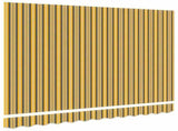 Awning Replacement Fabric Orange and Black 2.5 x 2 m Polyester 42000526