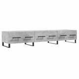 TV Cabinet Concrete Grey 150x36x30 cm Engineered Wood 829176