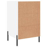 Bedside Cabinet White 40x40x66 cm Engineered Wood 827668