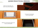 4-6 Man Camping Tent with Living Area and 2 Bedrooms, Hiking Sun Shelter, UV Protection Tunnel Tent, T3398P348679