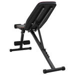 Weight Bench Manual Black 131 x 41 x 110 cm Steel 42007903
