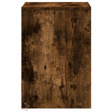 Bedside Cabinets with LED Lights 2 pcs Smoked Oak Engineered Wood 852042