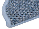 Stair Mats Self-adhesive Sisal-Look 15 pcs 56x17x3 cm Blue 326862