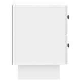 Bedside Cabinet 2 pcs High Gloss White 43 x 34.5 x 47.5 cm 893844