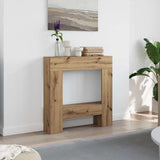 Fireplace Surround Artisan Oak 81x18x82 cm Engineered Wood 854606