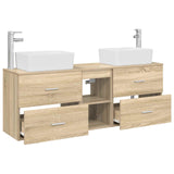 Bathroom Cabinet Set 3 pcs Sonoma Oak 53 x 34.5 x 63 cm 3405853