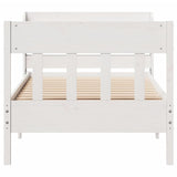 Bed Frame without Mattress White 90x200 cm Solid Wood Pine 3307015