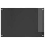 Kitchen Backsplash Dark Grey 90 x 60 cm Tempered Glass 42001246