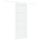 Sliding Door White 78 x 202 cm Solid Pine Wood 3333583