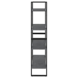 4-Tier Book Cabinet Grey 80x30x140 cm Solid Pine Wood 806464