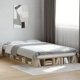 Bed Frame without Mattress Sonoma Oak 135x190 cm Double 3280498