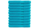 Premium Sauna Towels SOLUND 10 pcs Turquoise 80x200 cm 600 gsm 137460