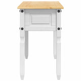 End Table Corona White 115 x 46 x 73 cm Solid Pine Wood 42021194