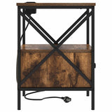 Bedside Cabinet 2 pcs Smoked Oak 41.5 x 40.5 x 55 cm 859555