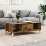 Coffee Table Old Wood 102 x 55 x 35 cm Engineered Wood 875119