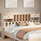 Headboard with Storage 180 cm Solid Wood Pine 855502