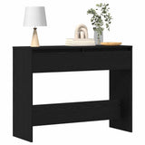 Console Table Black Oak 100 x 35 x 76.5 cm Engineered Wood 862708
