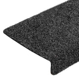 Stair Mats Self-adhesive 20 pcs 65x21x4 cm Dark Grey Rectangular Edge 3365716