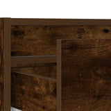 TV Cabinet with LED Lights Smoked Oak 75x35.5x25 cm 860233