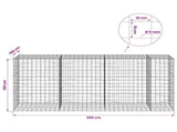 Gabion with 5 mm Wire and 10x10 cm Mesh 350x100x150 cm 3465337
