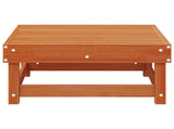 Garden Footrest Solid Pine Wood Wax Brown 865461
