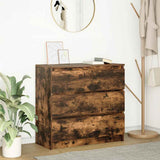 Sideboard Smoked Oak 80x35x76 cm Engineered Wood 861737