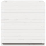 Garden Planter White 50x50x49.5 cm Solid Wood Pine 847354