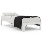 Bed Frame without Mattress White 75x190cm Small Single 810326
