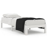 Bed Frame without Mattress White 75x190cm Small Single 810326