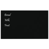 Wall-mounted Magnetic Board Black 100x60 cm Tempered Glass 347946