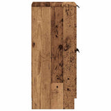 Sideboard Old Wood 30x30x70 cm Engineered Wood 856959