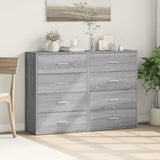 Sideboards 2 pcs Grey Sonoma 60x31x84 cm Engineered Wood 3276586