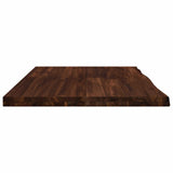 Live Edge Table Top 90 x 60 x 3.5 cm Rectangular Dark Brown 938536