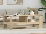 Coffee Table Sonoma Oak 90 x 50 x 45 cm Engineered Wood 8000254