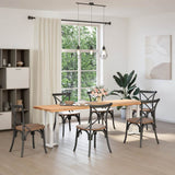 Console Table Legs T-Shaped 2 pcs White 25x28x cm Steel 4013041